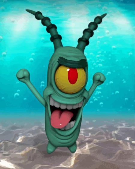 Mad Plankton Character Diamond Painting