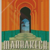 Marrakech City Morocco Poster Diamond Painting