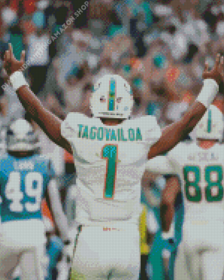 Miami Dolphins Art Diamond Painting