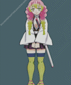 Mitsuri Kanroji Anime Girl Diamond Painting