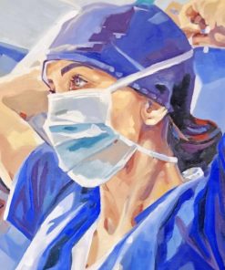 Modern Hero Nurse Art Diamond Painting