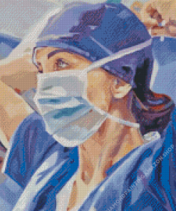 Modern Hero Nurse Art Diamond Painting