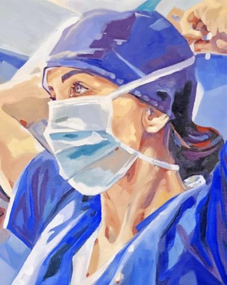 Modern Hero Nurse Art Diamond Painting