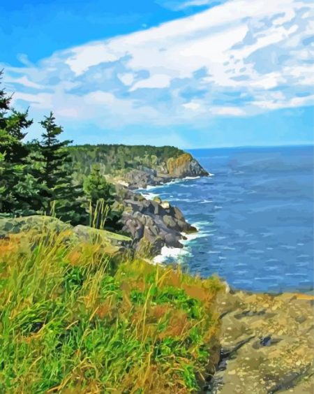 Monhegan Island Art Diamond Painting