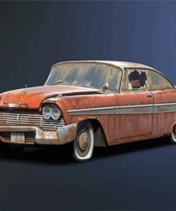 Old 1958 Plymouth Fury Diamond Painting