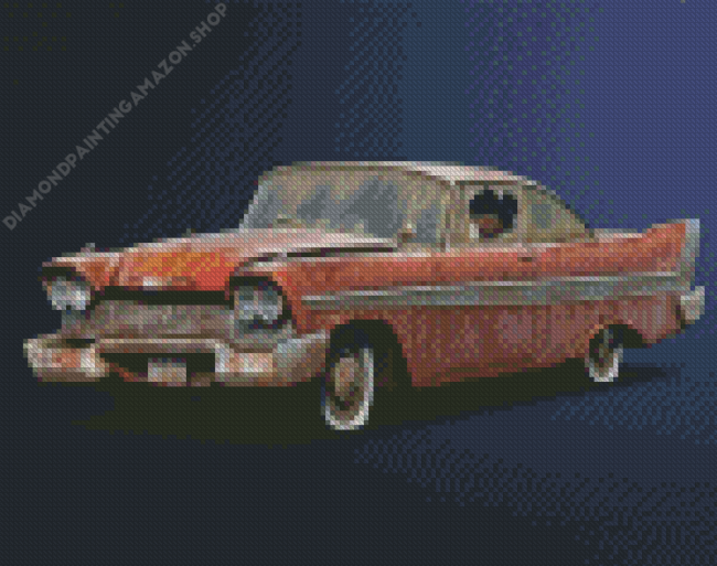 Old 1958 Plymouth Fury Diamond Painting