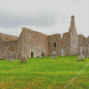 Old Buildings Clonmacnoise Diamond Painting