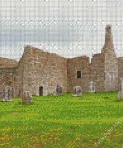 Old Buildings Clonmacnoise Diamond Painting