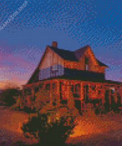 Old Farm House Sunset Diamond Painting