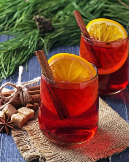 Old Fashioned Cocktail Diamond Painting