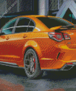 Orange Holden Commodore Diamond Painting