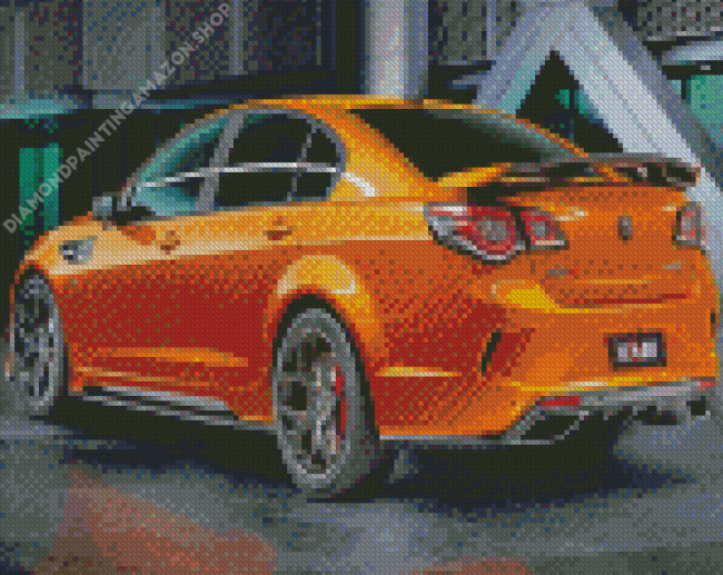 Orange Holden Commodore Diamond Painting