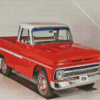 Red 1966 Chevy Pickup Diamond Painting