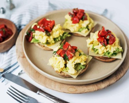 Scrambled Eggs Sandwiches Diamond Painting