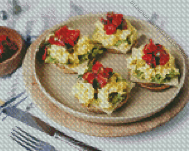 Scrambled Eggs Sandwiches Diamond Painting