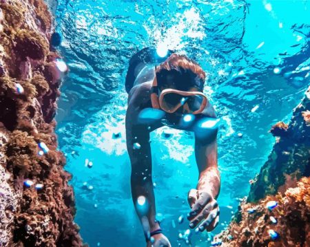Scuba Diving Diamond Painting