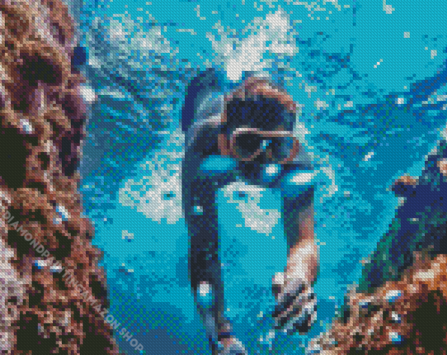 Scuba Diving Diamond Painting