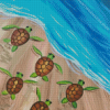 Sea Baby Turtles Art Diamond Painting