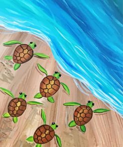 Sea Baby Turtles Art Diamond Painting