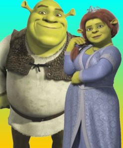 Shrek And Fiona Diamond Painting