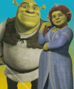 Shrek And Fiona Diamond Painting