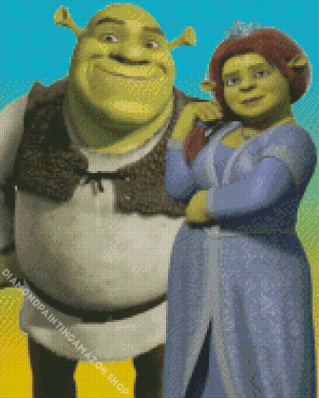 Shrek And Fiona Diamond Painting