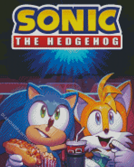 Sonic And Tails Poster Diamond Painting