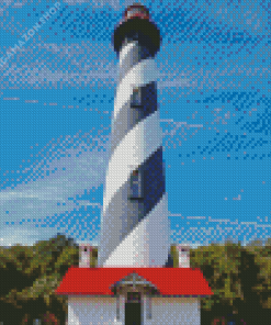 St Augustine Lighthouse And Maritime Museum Diamond Painting