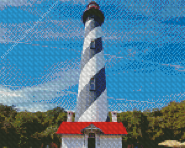 St Augustine Lighthouse And Maritime Museum Diamond Painting