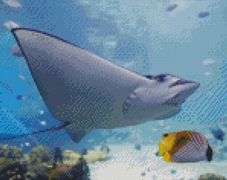 Stingray Under Water Diamond Painting