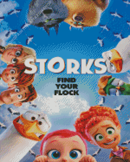 Storks Movie Diamond Painting