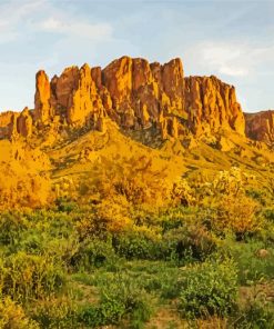 Superstition Mountains Arizona Diamond Painting