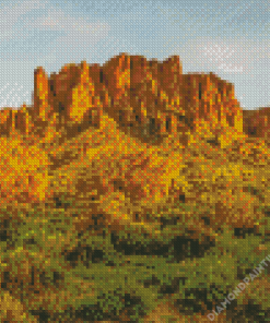 Superstition Mountains Arizona Diamond Painting