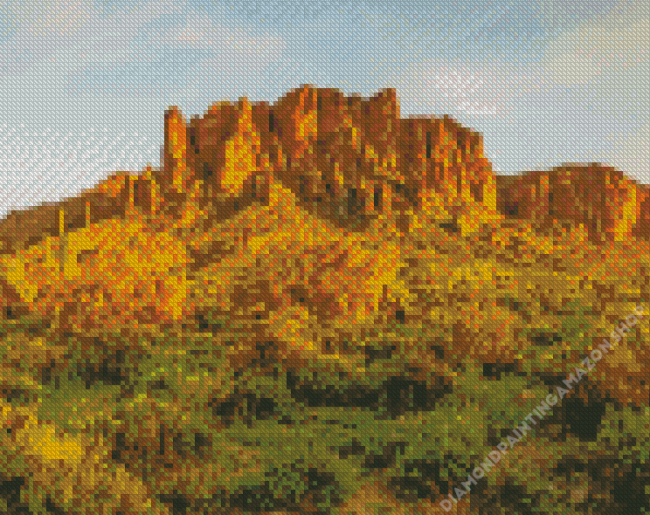 Superstition Mountains Arizona Diamond Painting