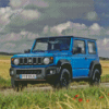 Suzuki Jimny Blue Car Diamond Painting