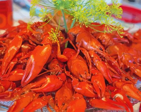 Tasty Crayfish Diamond Painting