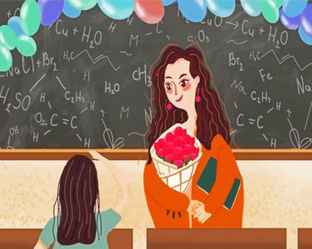 Teacher And Student Diamond Painting