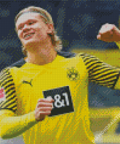 The Footballer Erling Haaland Diamond Painting