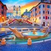 The Spanish Steps Monument Diamond Painting