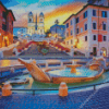 The Spanish Steps Monument Diamond Painting