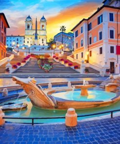 The Spanish Steps Monument Diamond Painting