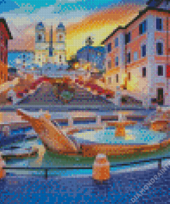 The Spanish Steps Monument Diamond Painting