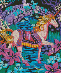 Unicorn Art Fuzzy Diamond Painting