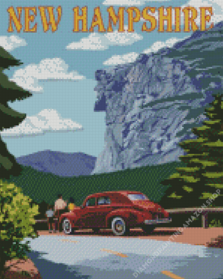 Vintage New Hampshire Diamond Painting