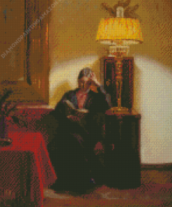 Vintage Woman Reading Anna Ancher Diamond Painting