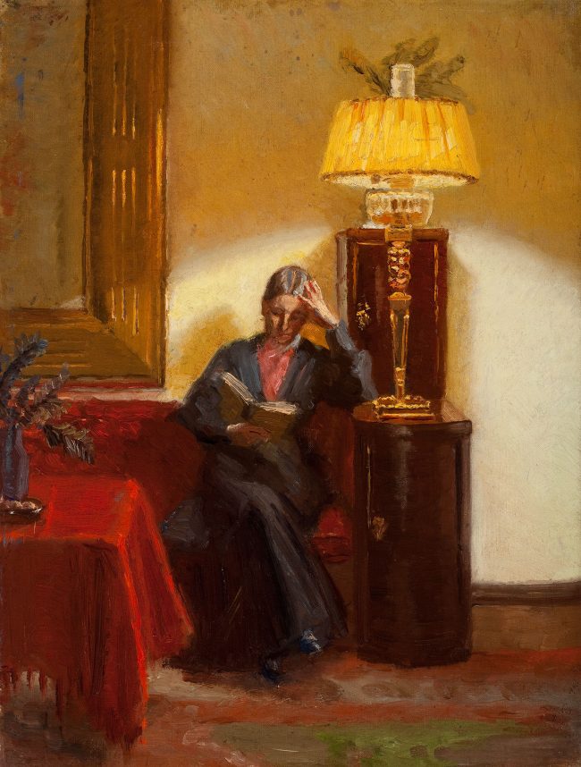 Vintage Woman Reading Anna Ancher Diamond Painting