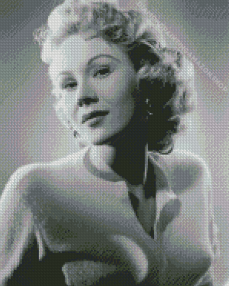 Virginia Mayo Black And White Diamond Painting