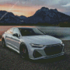 White Audi Rs7 Diamond Painting