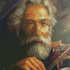 William Hoffman Old Violinist Man Diamond Painting