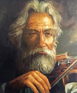 William Hoffman Old Violinist Man Diamond Painting